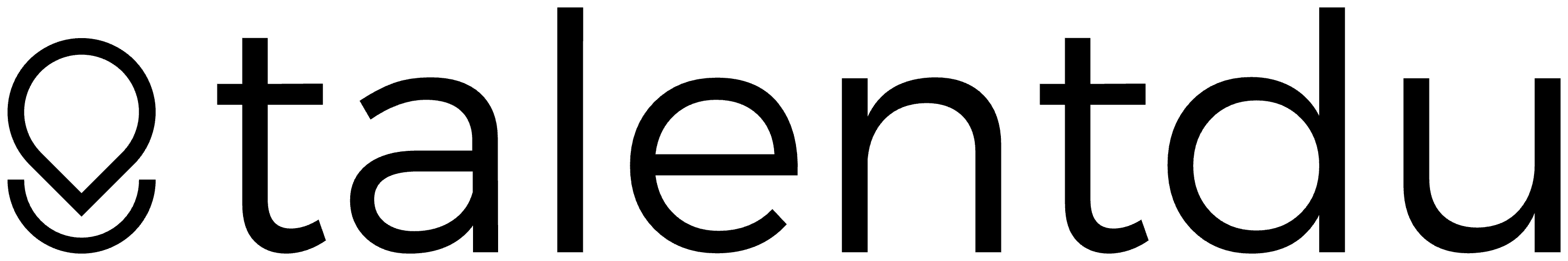 Talentdu wordmark in black on white