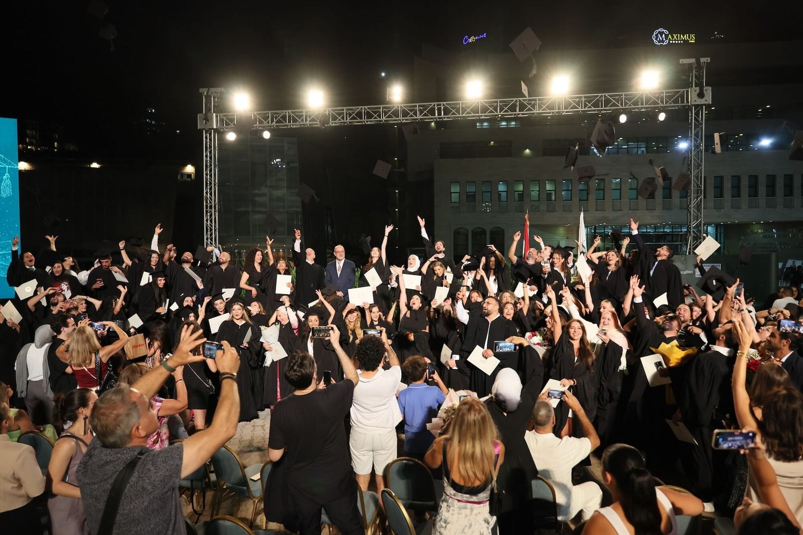 Graduates celebrating at the annual Talentdu and LAU ACE graduation