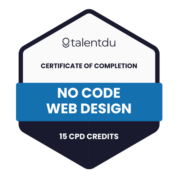 No Code Web Design Certificate